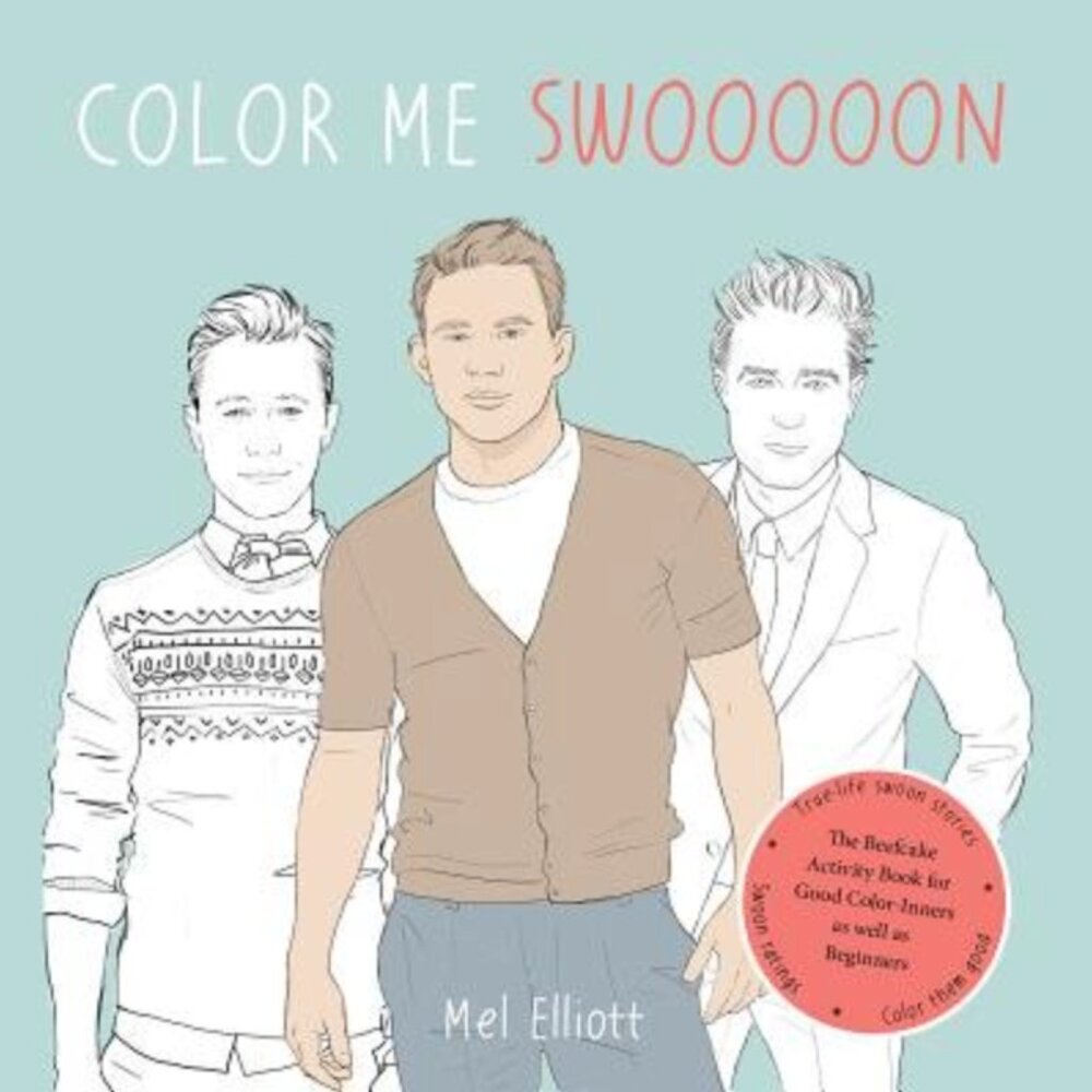 Color Me Swooooon Activity Book - Brown/Cream Cover